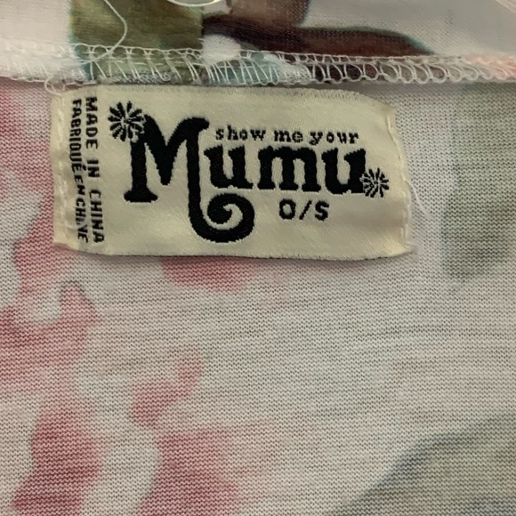 Show Me Your Mumu Women's Floral Wrap Around Short Sleeve Robe Size OS - Picture 4 of 5